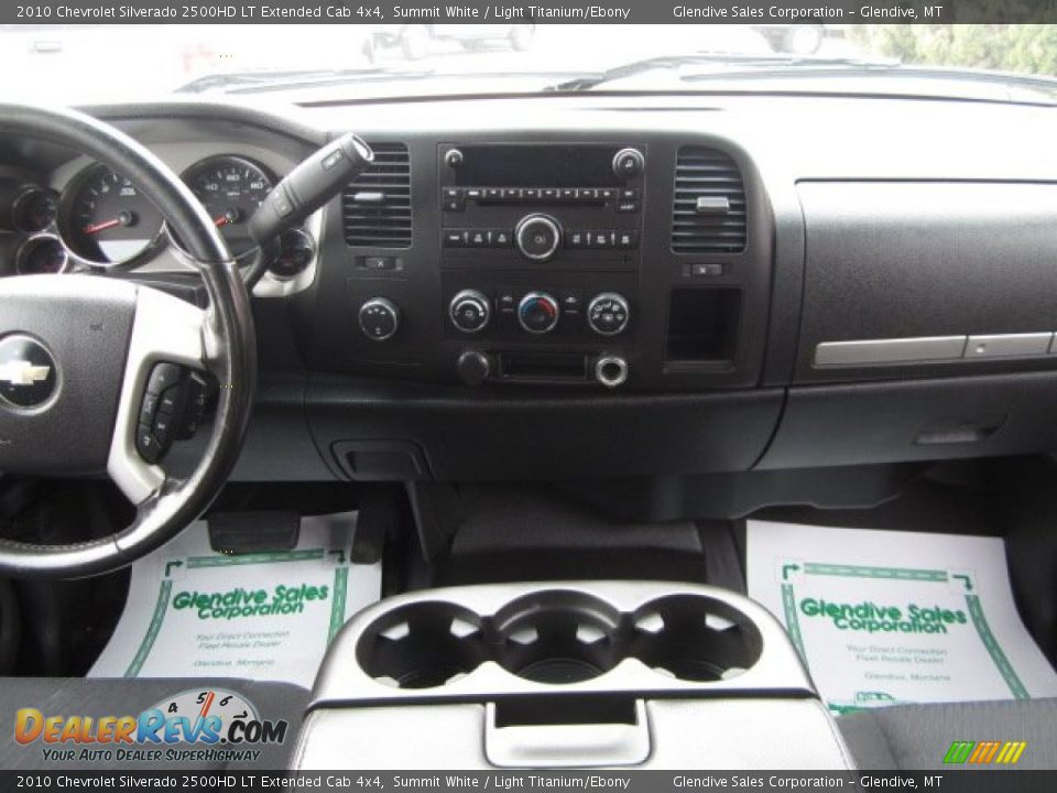 2010 Chevrolet Silverado 2500HD LT Extended Cab 4x4 Summit White / Light Titanium/Ebony Photo #9