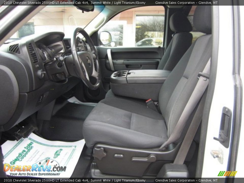 2010 Chevrolet Silverado 2500HD LT Extended Cab 4x4 Summit White / Light Titanium/Ebony Photo #11