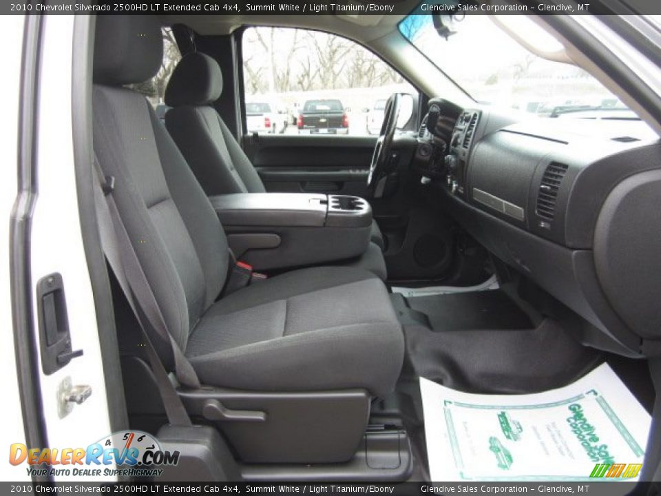 2010 Chevrolet Silverado 2500HD LT Extended Cab 4x4 Summit White / Light Titanium/Ebony Photo #14