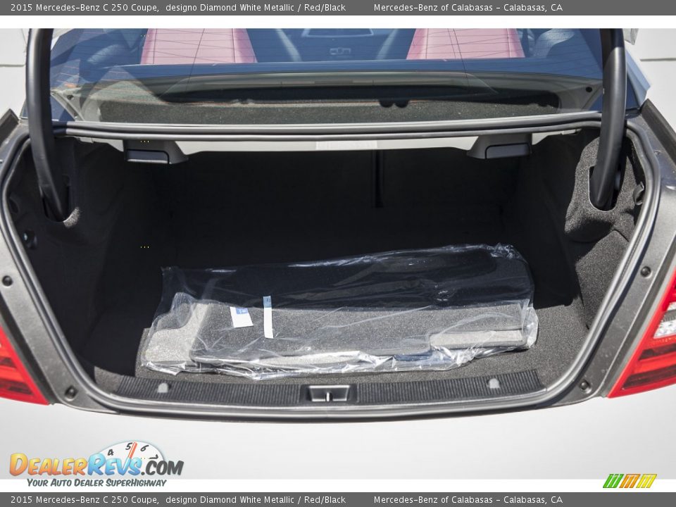 2015 Mercedes-Benz C 250 Coupe designo Diamond White Metallic / Red/Black Photo #4