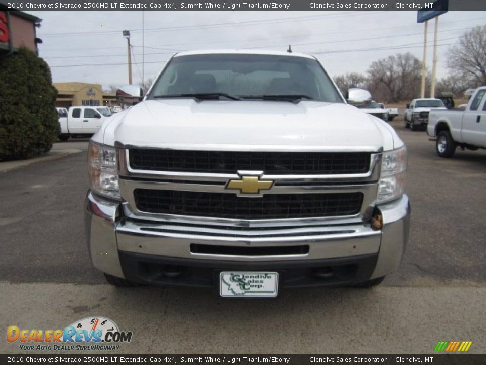 2010 Chevrolet Silverado 2500HD LT Extended Cab 4x4 Summit White / Light Titanium/Ebony Photo #24