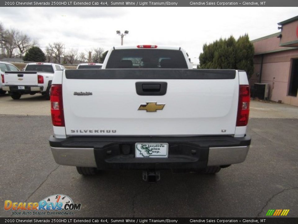 2010 Chevrolet Silverado 2500HD LT Extended Cab 4x4 Summit White / Light Titanium/Ebony Photo #25