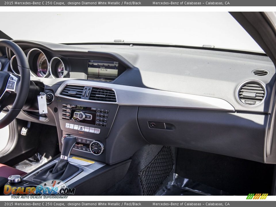 2015 Mercedes-Benz C 250 Coupe designo Diamond White Metallic / Red/Black Photo #8