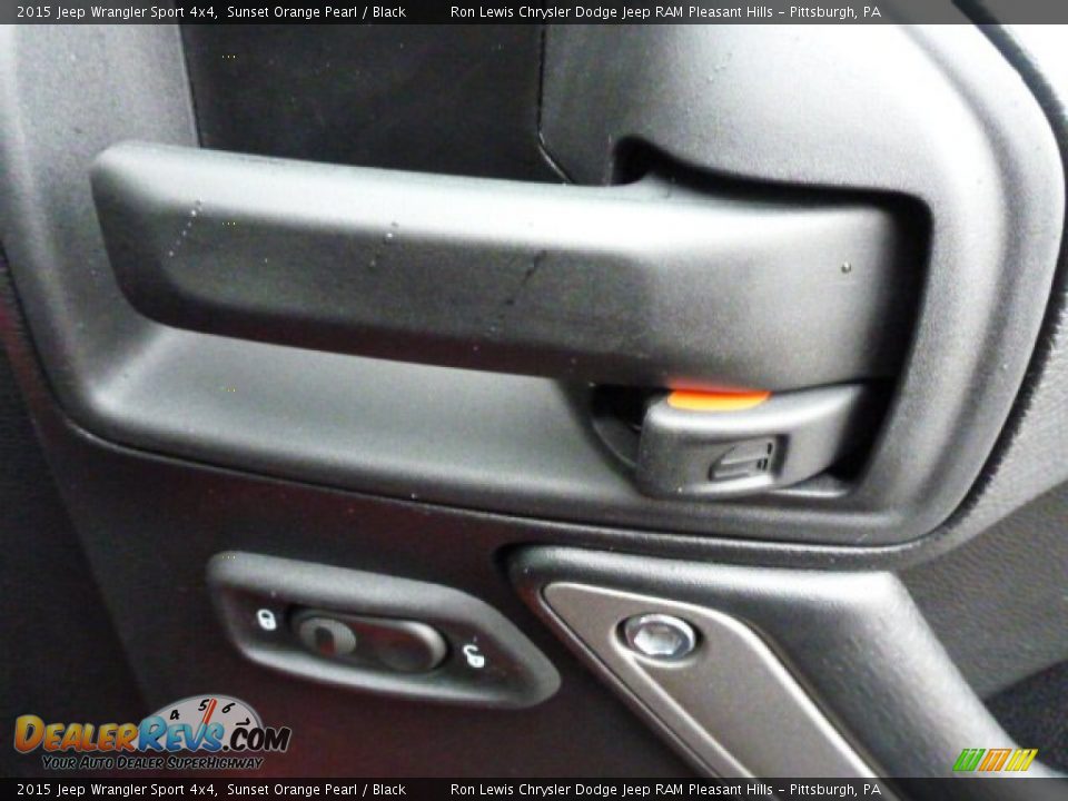 2015 Jeep Wrangler Sport 4x4 Sunset Orange Pearl / Black Photo #7