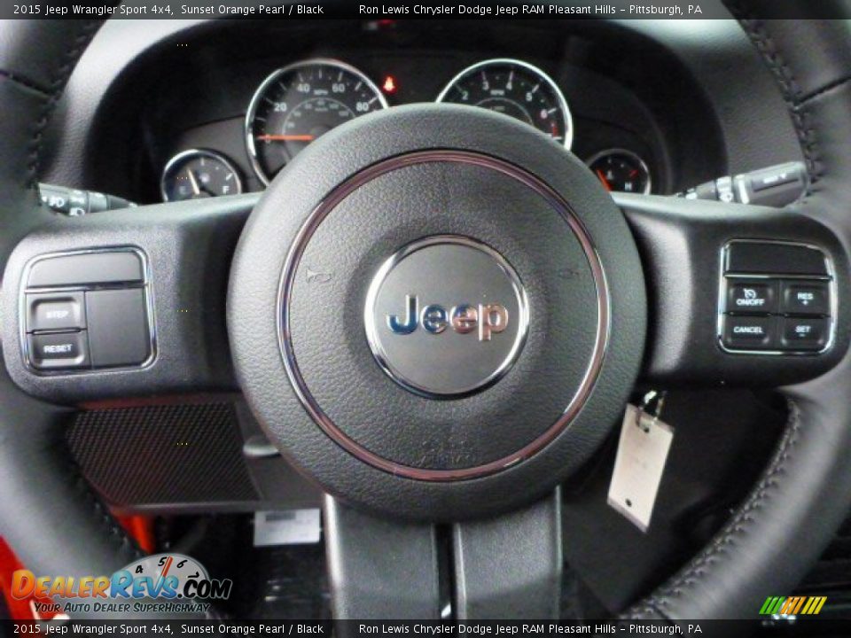 2015 Jeep Wrangler Sport 4x4 Sunset Orange Pearl / Black Photo #16
