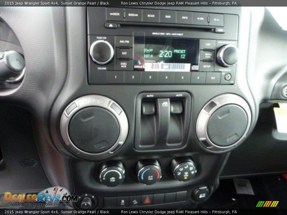 2015 Jeep Wrangler Sport 4x4 Sunset Orange Pearl / Black Photo #19
