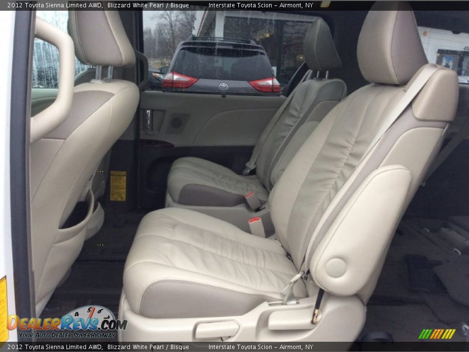 2012 Toyota Sienna Limited AWD Blizzard White Pearl / Bisque Photo #16