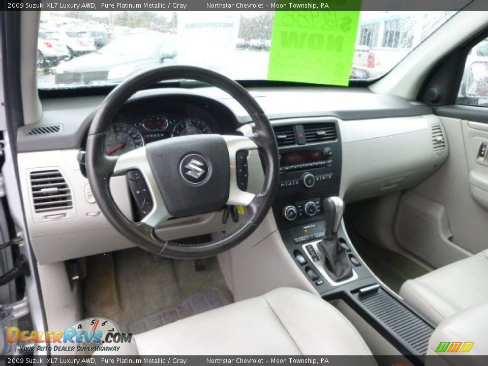 2009 Suzuki XL7 Luxury AWD Pure Platinum Metallic / Gray Photo #12