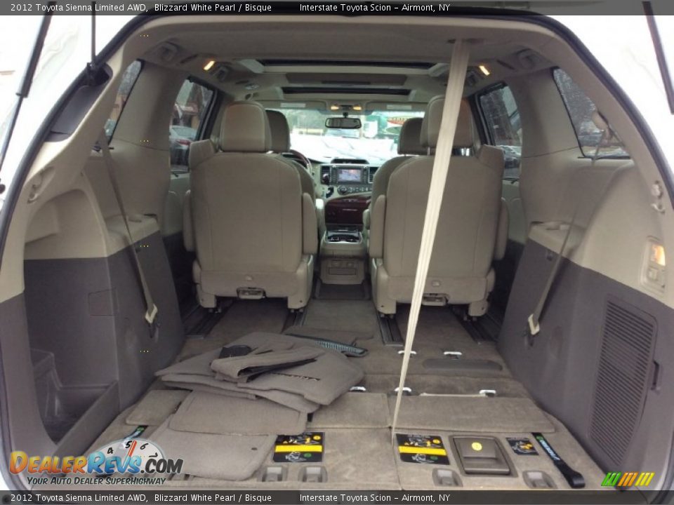 2012 Toyota Sienna Limited AWD Blizzard White Pearl / Bisque Photo #18