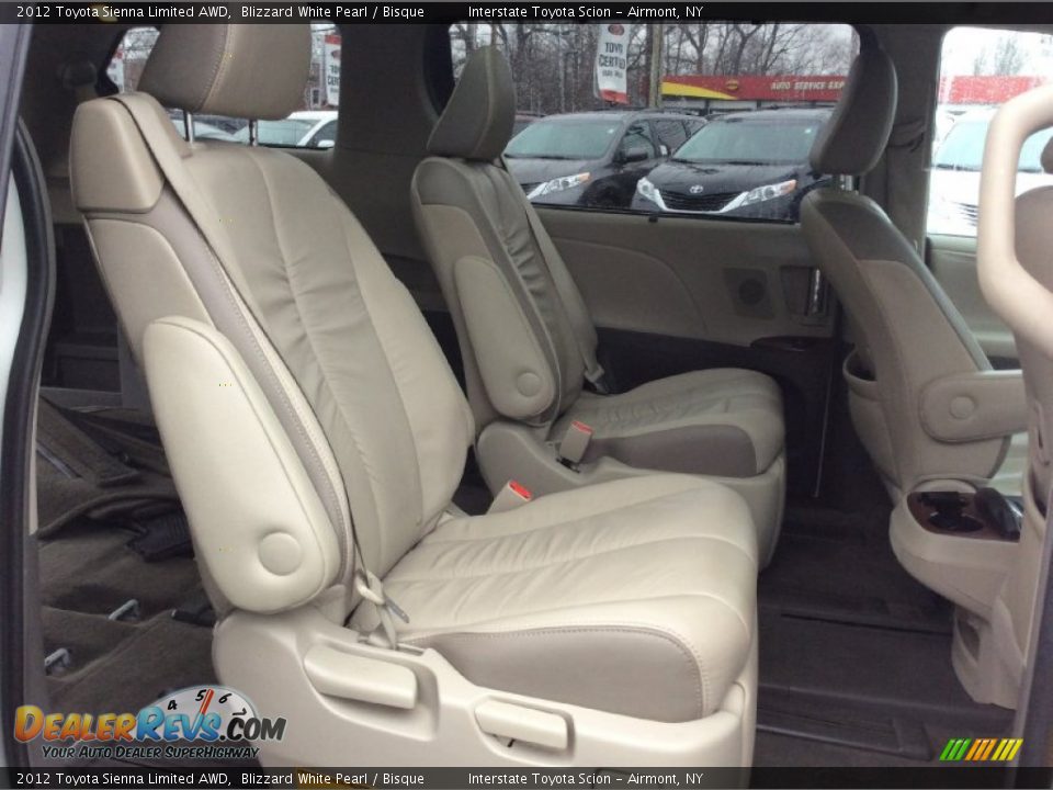 2012 Toyota Sienna Limited AWD Blizzard White Pearl / Bisque Photo #19