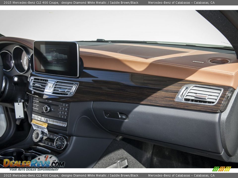2015 Mercedes-Benz CLS 400 Coupe designo Diamond White Metallic / Saddle Brown/Black Photo #8