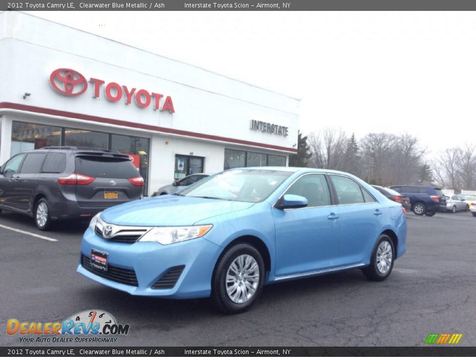 2012 Toyota Camry LE Clearwater Blue Metallic / Ash Photo #1
