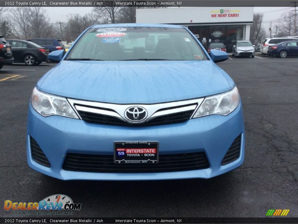 2012 Toyota Camry LE Clearwater Blue Metallic / Ash Photo #2