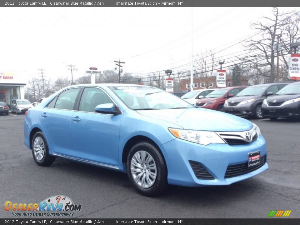 2012 Toyota Camry LE Clearwater Blue Metallic / Ash Photo #3