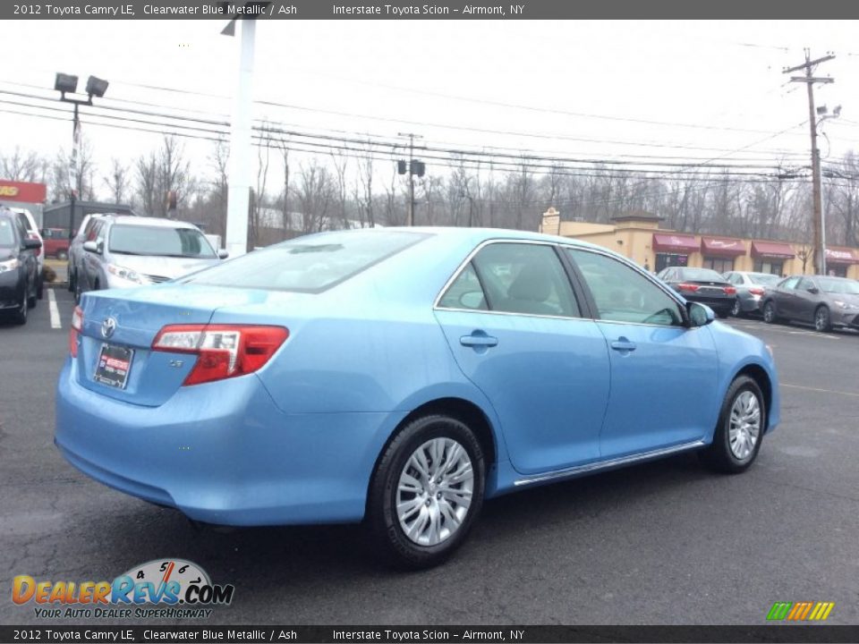 2012 Toyota Camry LE Clearwater Blue Metallic / Ash Photo #4