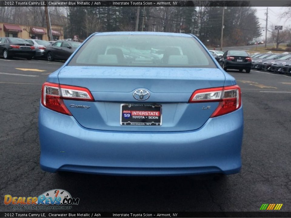 2012 Toyota Camry LE Clearwater Blue Metallic / Ash Photo #5