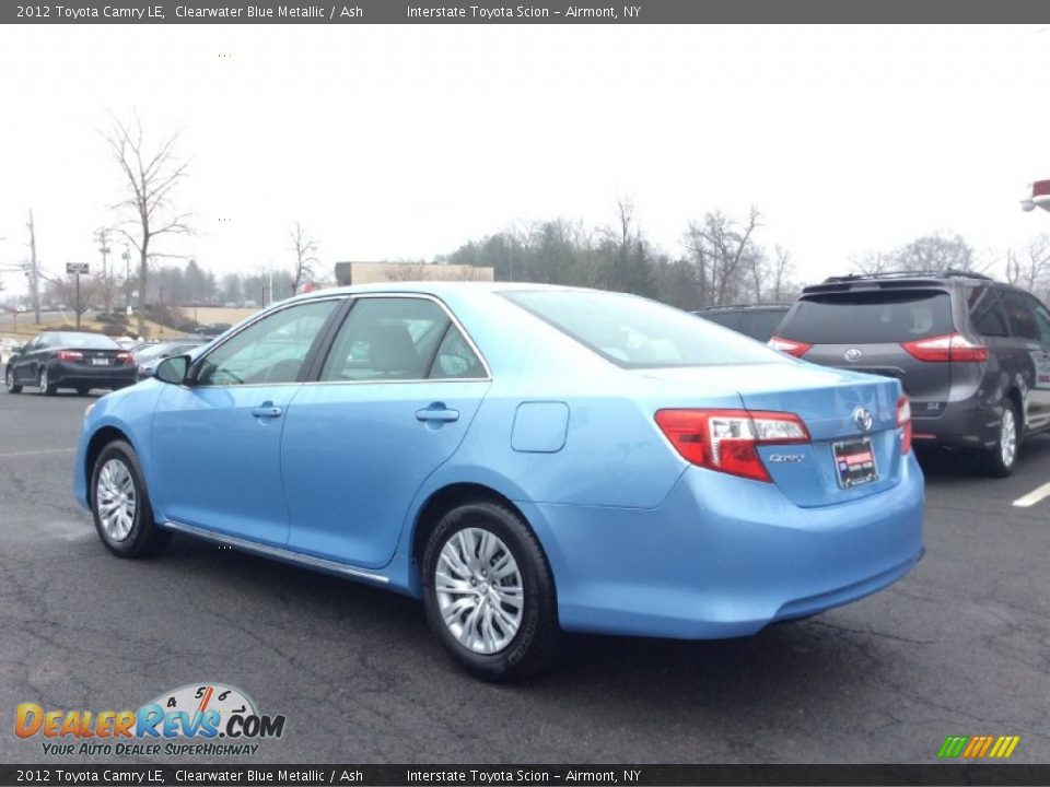 2012 Toyota Camry LE Clearwater Blue Metallic / Ash Photo #6