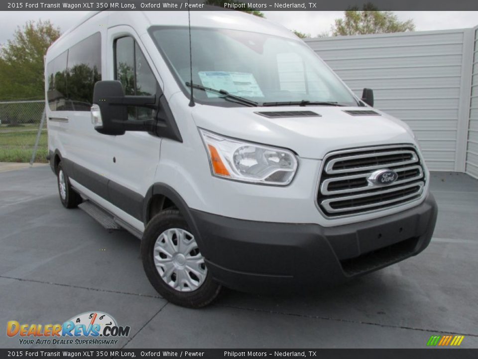 Front 3/4 View of 2015 Ford Transit Wagon XLT 350 MR Long Photo #2