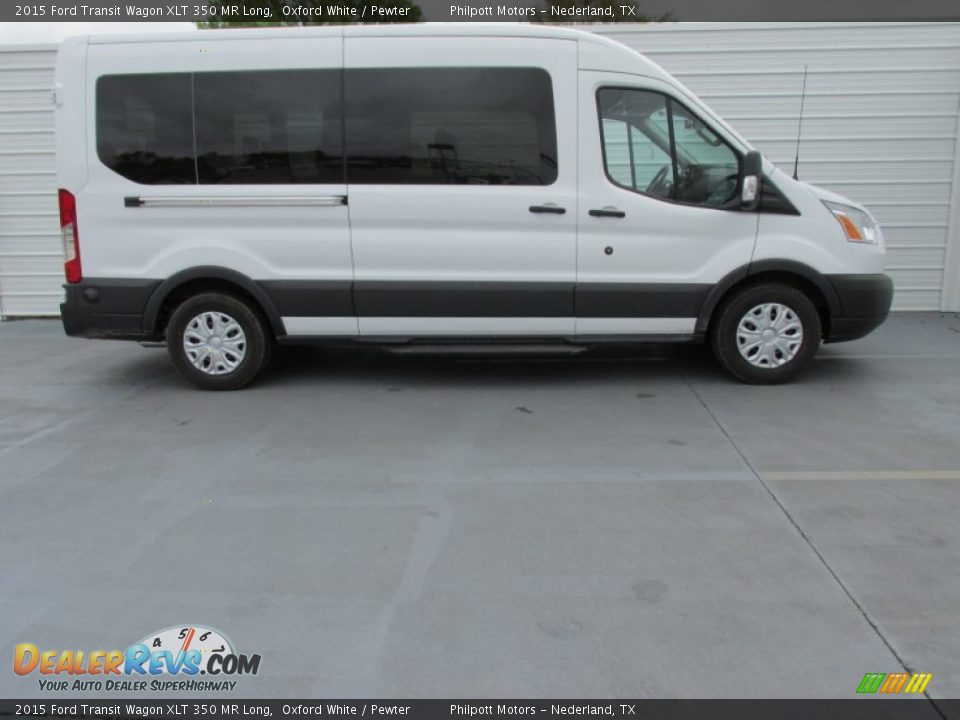 Oxford White 2015 Ford Transit Wagon XLT 350 MR Long Photo #3