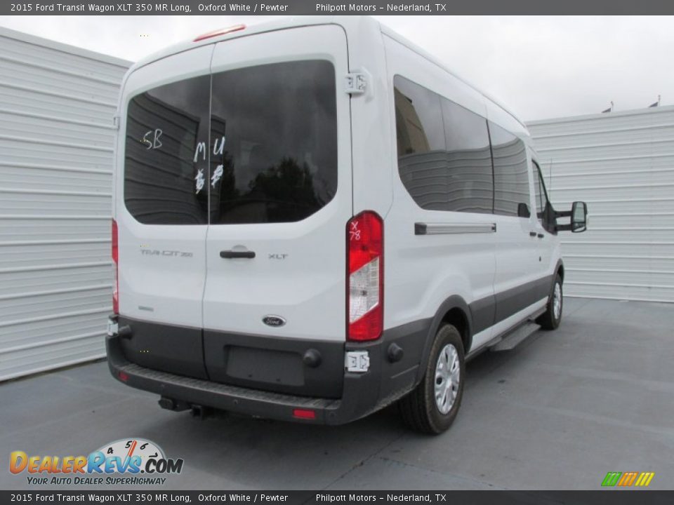 2015 Ford Transit Wagon XLT 350 MR Long Oxford White / Pewter Photo #4