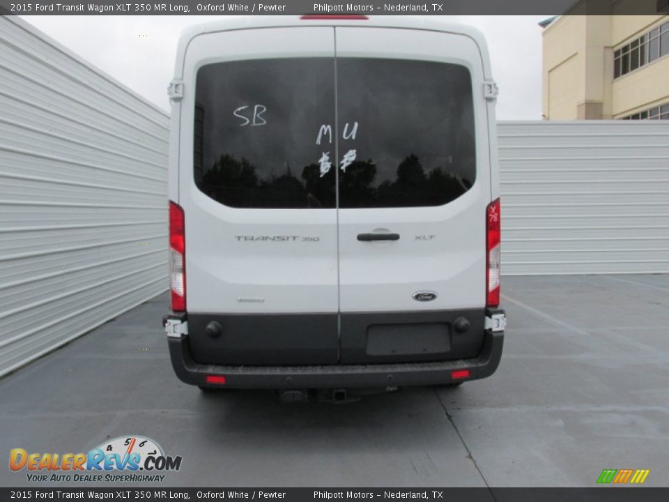 2015 Ford Transit Wagon XLT 350 MR Long Oxford White / Pewter Photo #5