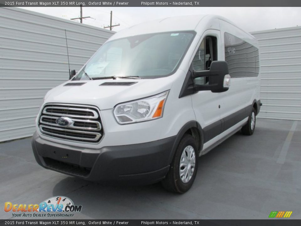 Front 3/4 View of 2015 Ford Transit Wagon XLT 350 MR Long Photo #7