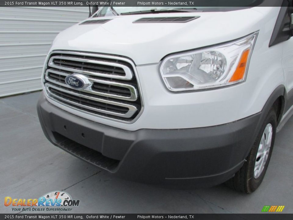 2015 Ford Transit Wagon XLT 350 MR Long Oxford White / Pewter Photo #10