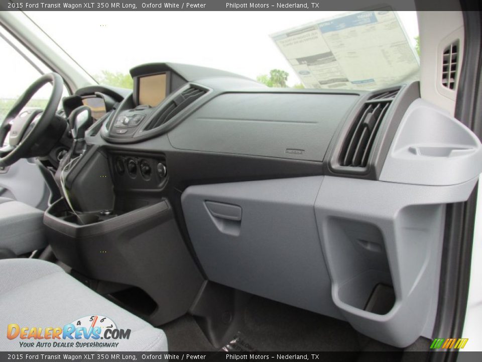 Dashboard of 2015 Ford Transit Wagon XLT 350 MR Long Photo #16