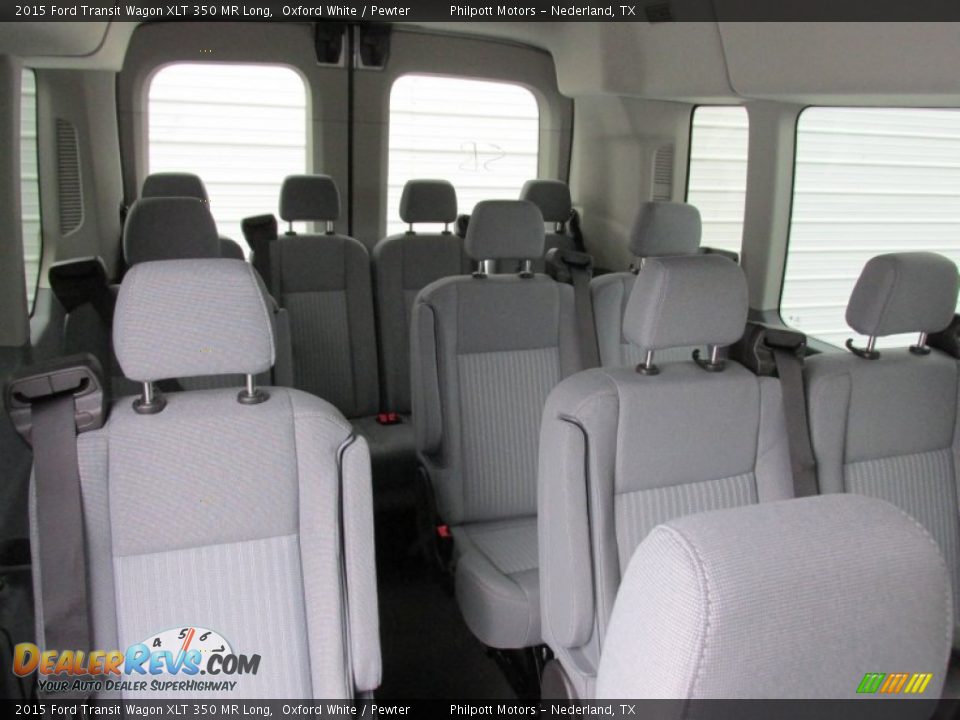 Pewter Interior - 2015 Ford Transit Wagon XLT 350 MR Long Photo #18