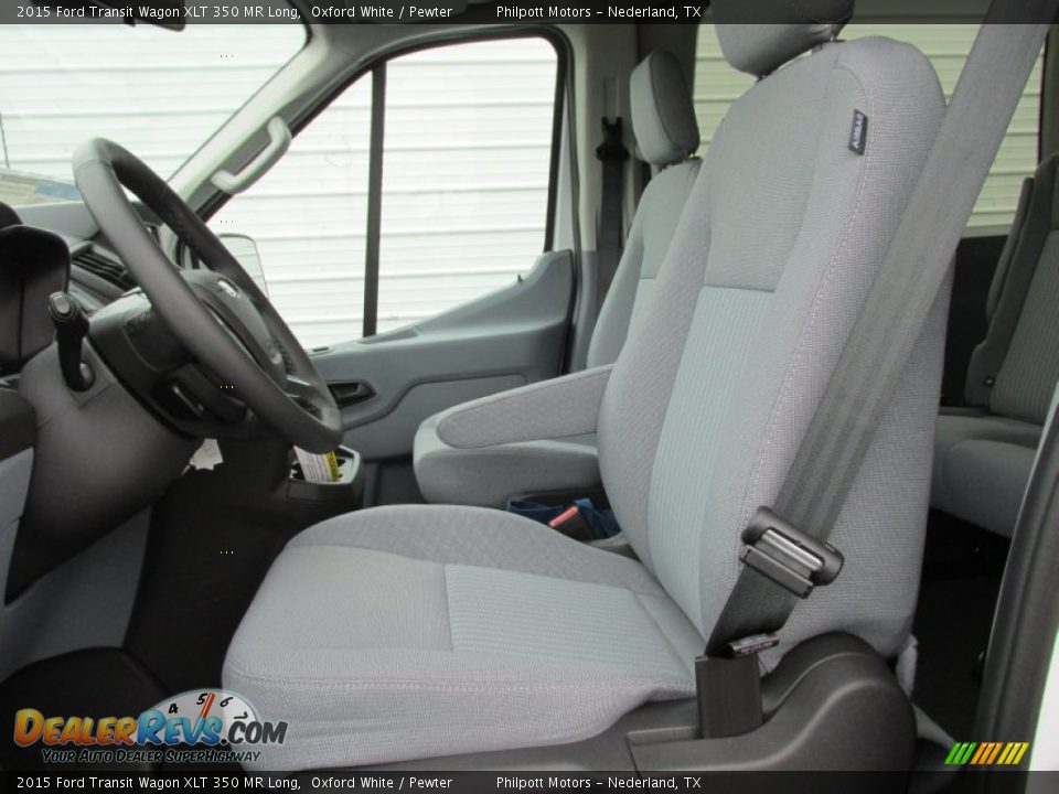 Front Seat of 2015 Ford Transit Wagon XLT 350 MR Long Photo #23