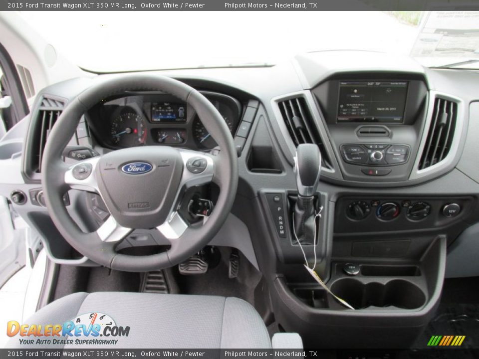 Dashboard of 2015 Ford Transit Wagon XLT 350 MR Long Photo #25