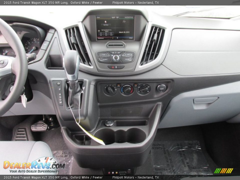 Dashboard of 2015 Ford Transit Wagon XLT 350 MR Long Photo #26