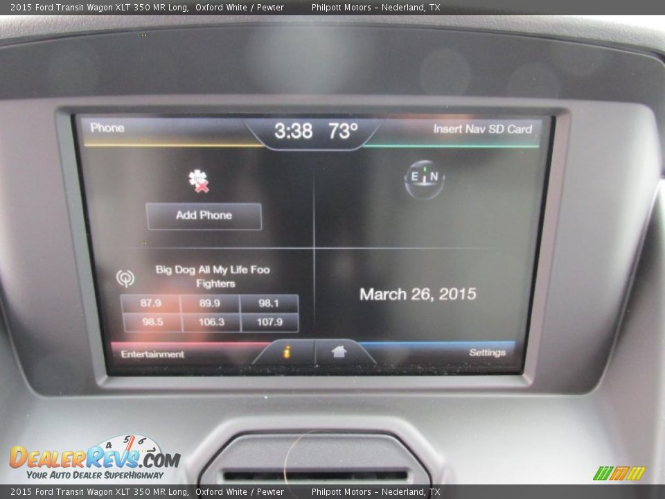 2015 Ford Transit Wagon XLT 350 MR Long Oxford White / Pewter Photo #27