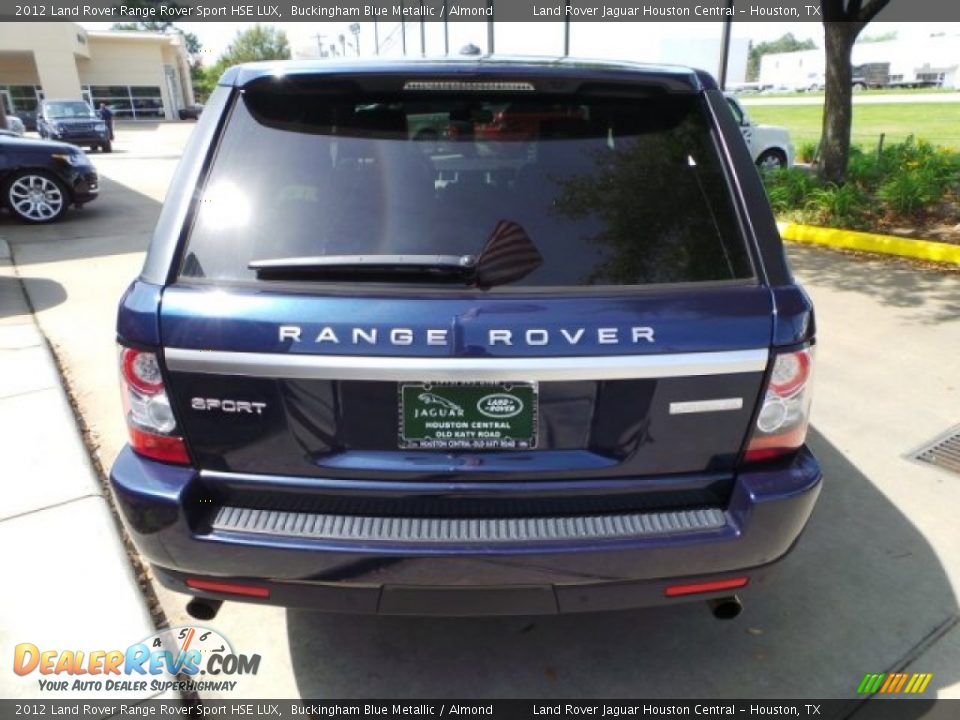 2012 Land Rover Range Rover Sport HSE LUX Buckingham Blue Metallic / Almond Photo #10