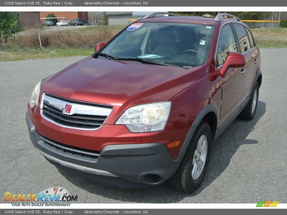 2008 Saturn VUE XE Ruby Red / Gray Photo #2