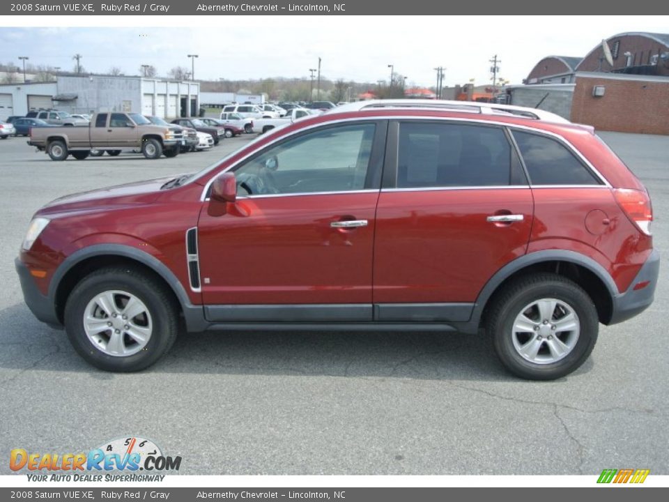 2008 Saturn VUE XE Ruby Red / Gray Photo #3