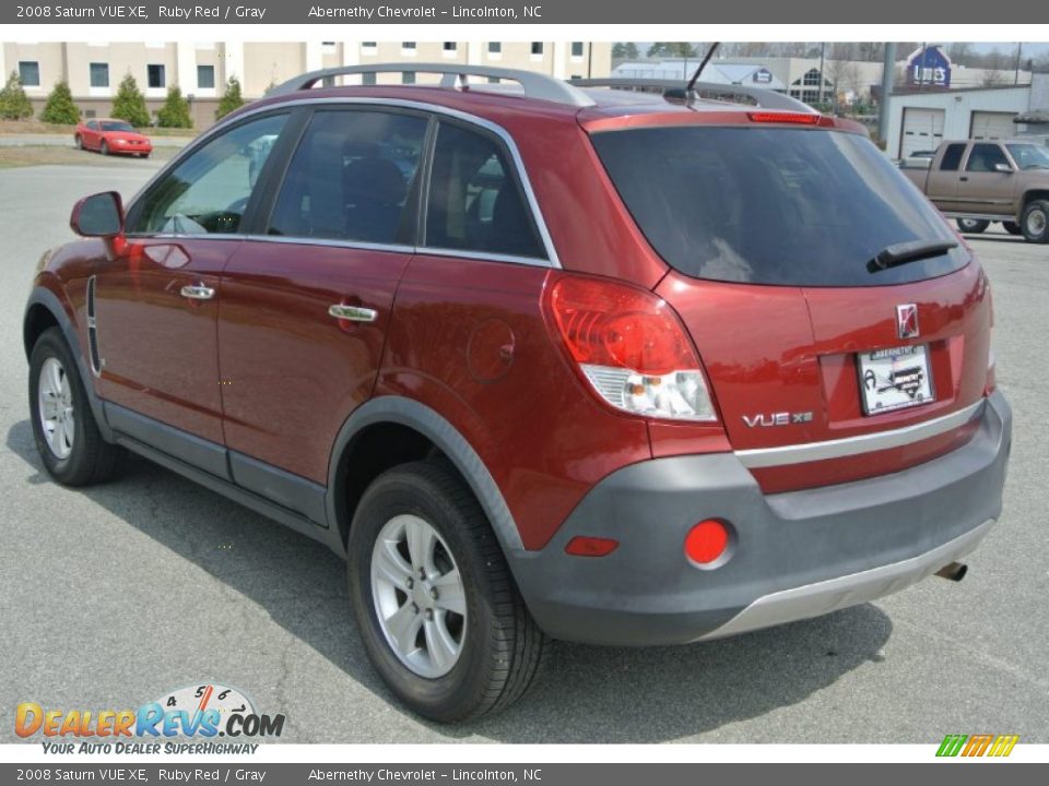 2008 Saturn VUE XE Ruby Red / Gray Photo #4