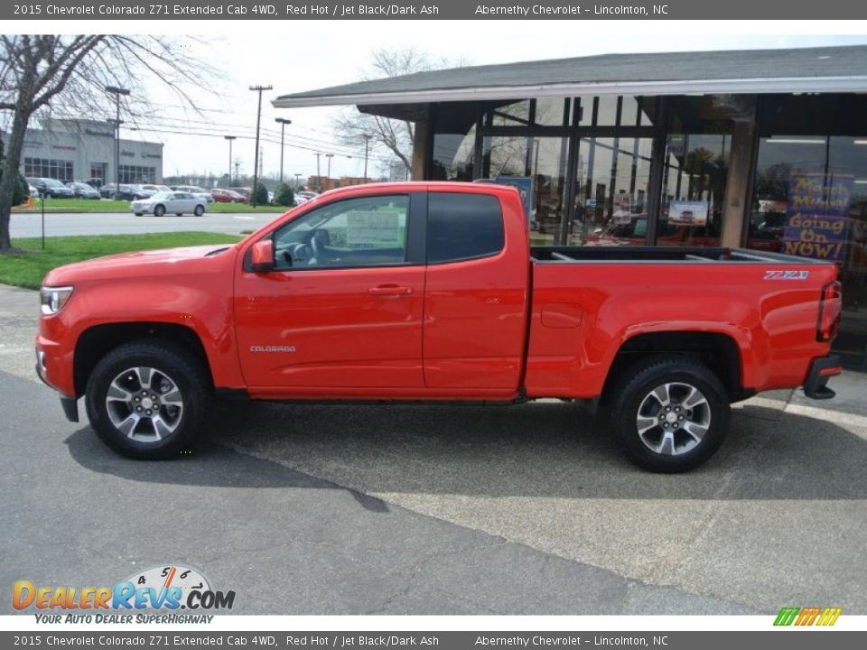 Red Hot 2015 Chevrolet Colorado Z71 Extended Cab 4WD Photo #3