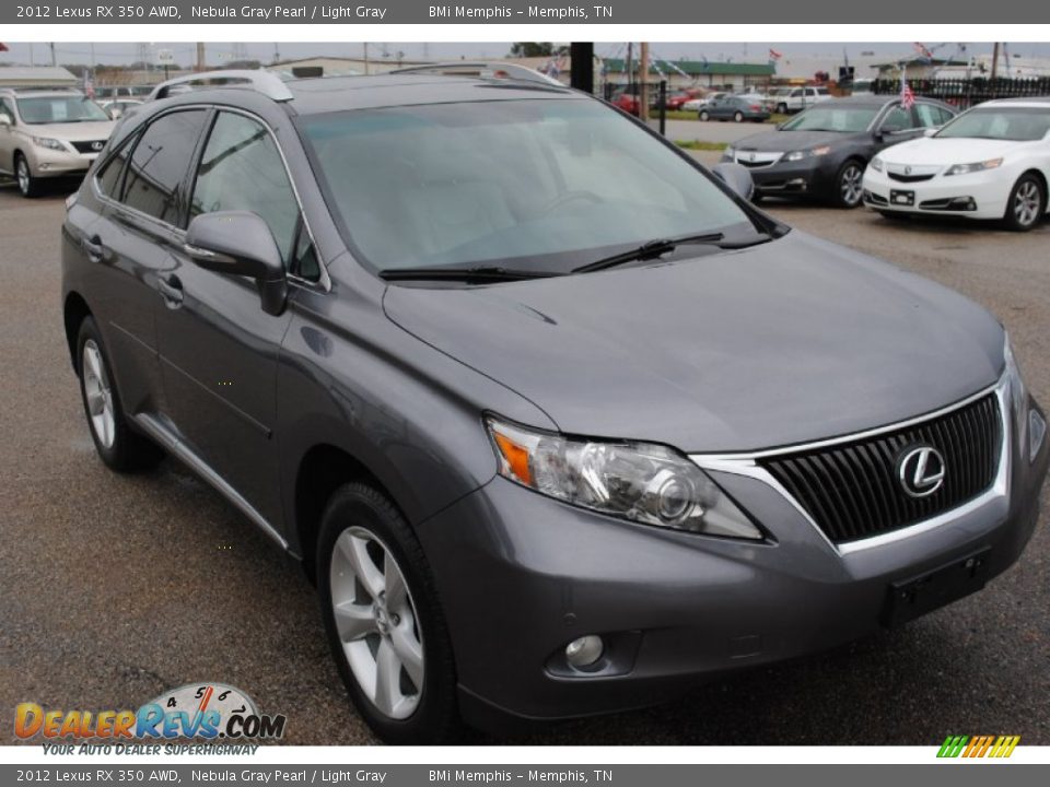 2012 Lexus RX 350 AWD Nebula Gray Pearl / Light Gray Photo #7
