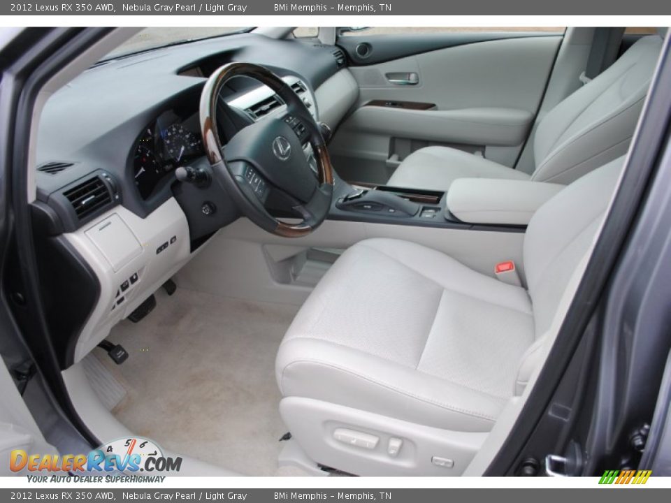 2012 Lexus RX 350 AWD Nebula Gray Pearl / Light Gray Photo #11