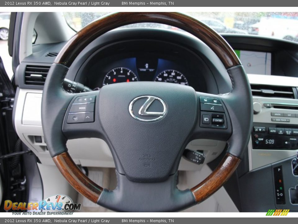 2012 Lexus RX 350 AWD Nebula Gray Pearl / Light Gray Photo #14