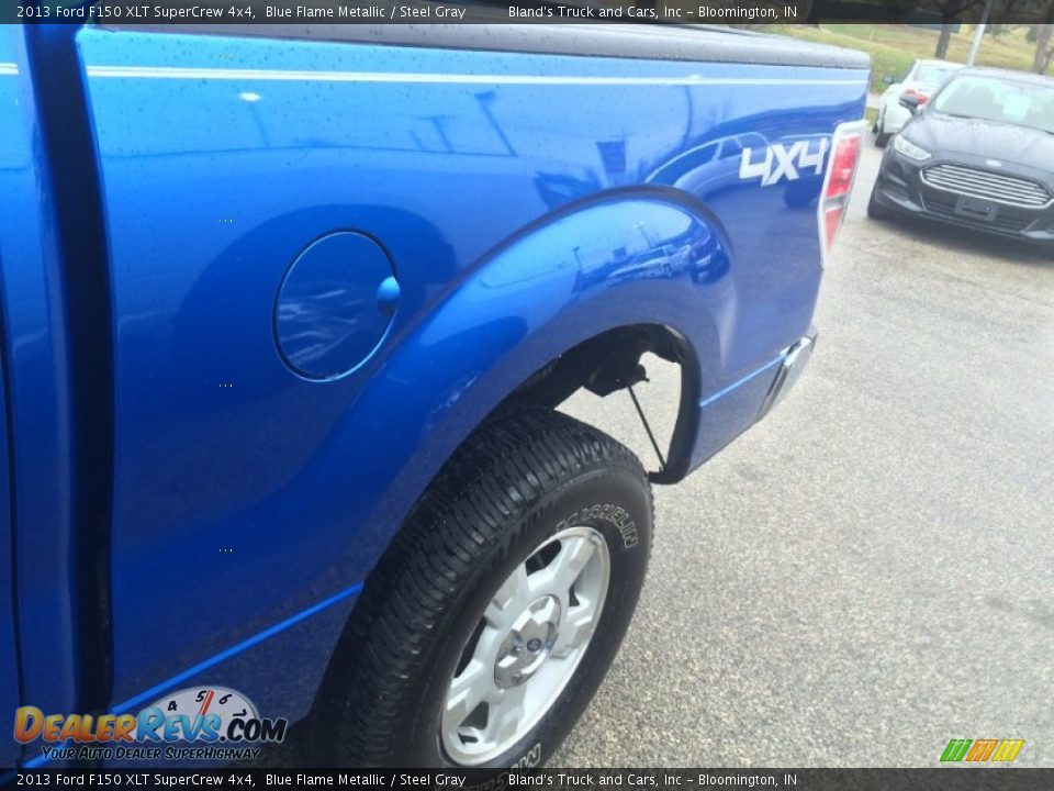 2013 Ford F150 XLT SuperCrew 4x4 Blue Flame Metallic / Steel Gray Photo #19