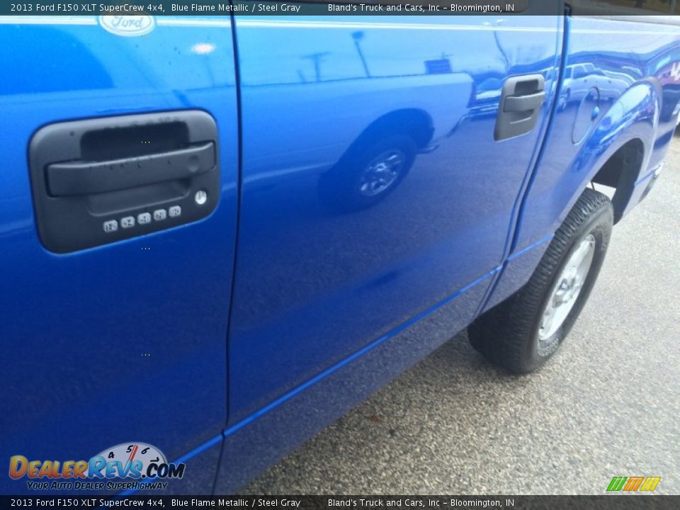 2013 Ford F150 XLT SuperCrew 4x4 Blue Flame Metallic / Steel Gray Photo #20