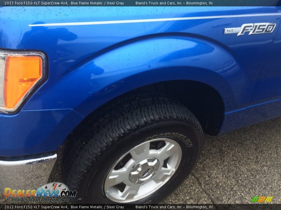 2013 Ford F150 XLT SuperCrew 4x4 Blue Flame Metallic / Steel Gray Photo #22