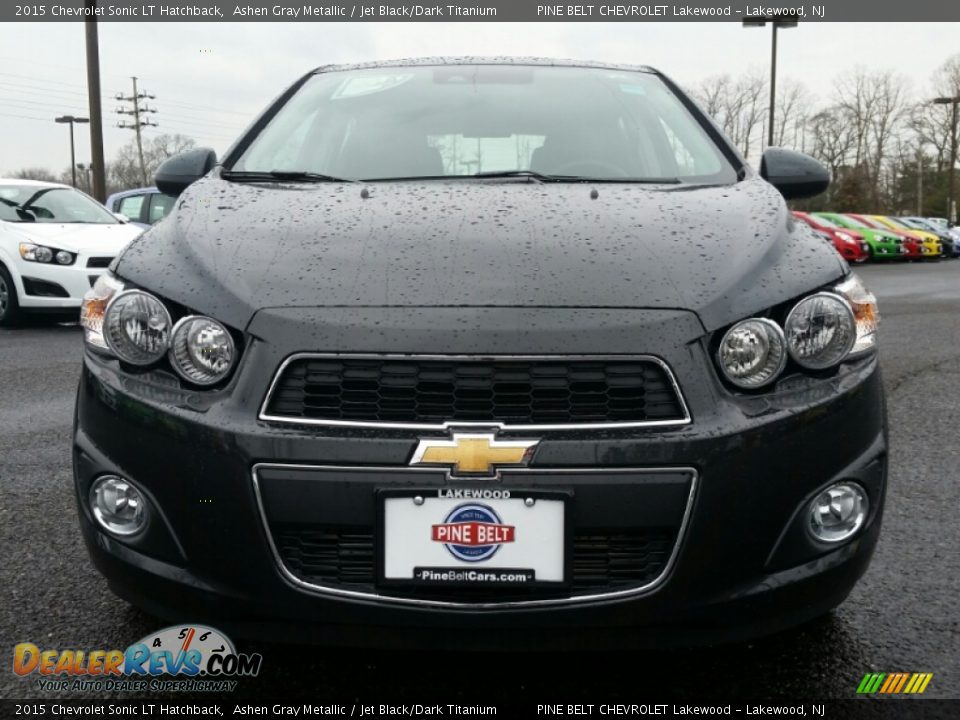 2015 Chevrolet Sonic LT Hatchback Ashen Gray Metallic / Jet Black/Dark Titanium Photo #2