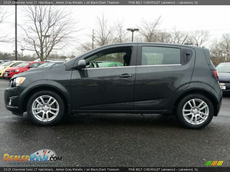 2015 Chevrolet Sonic LT Hatchback Ashen Gray Metallic / Jet Black/Dark Titanium Photo #3