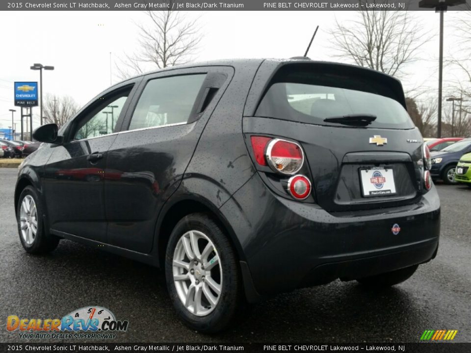 2015 Chevrolet Sonic LT Hatchback Ashen Gray Metallic / Jet Black/Dark Titanium Photo #4
