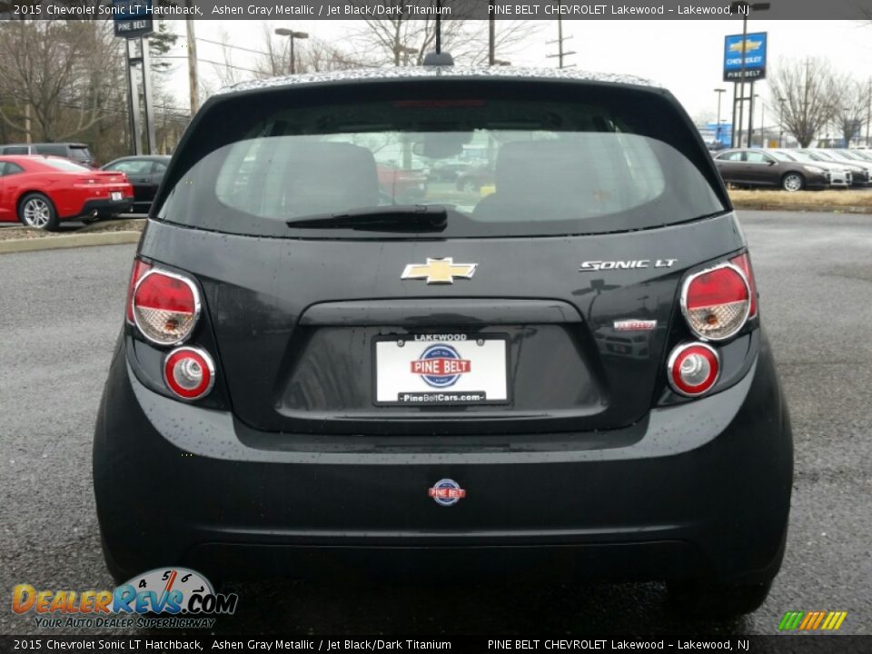 2015 Chevrolet Sonic LT Hatchback Ashen Gray Metallic / Jet Black/Dark Titanium Photo #5