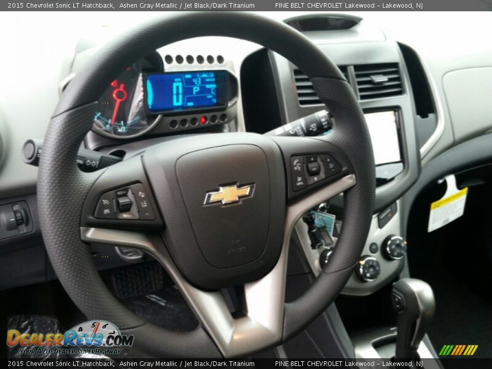 2015 Chevrolet Sonic LT Hatchback Ashen Gray Metallic / Jet Black/Dark Titanium Photo #9