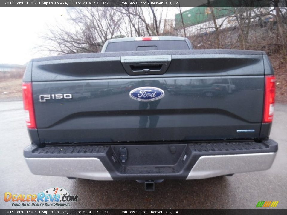 2015 Ford F150 XLT SuperCab 4x4 Guard Metallic / Black Photo #7